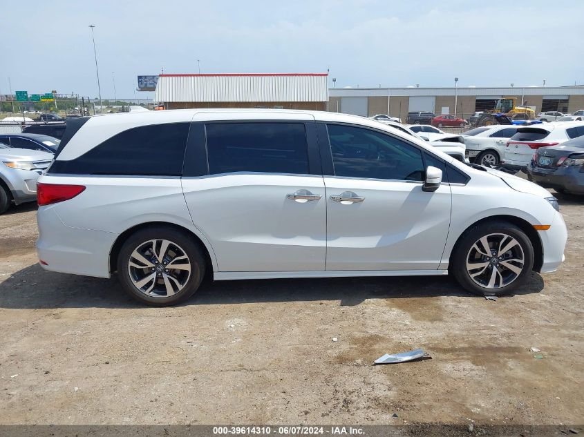 2022 Honda Odyssey Touring VIN: 5FNRL6H86NB041334 Lot: 39614310