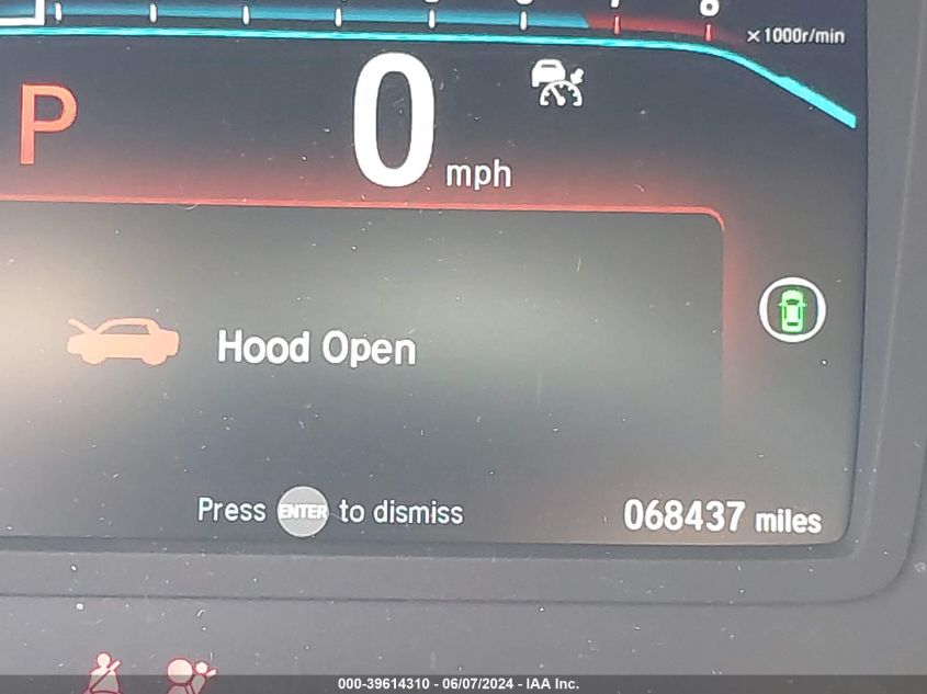 2022 Honda Odyssey Touring VIN: 5FNRL6H86NB041334 Lot: 39614310