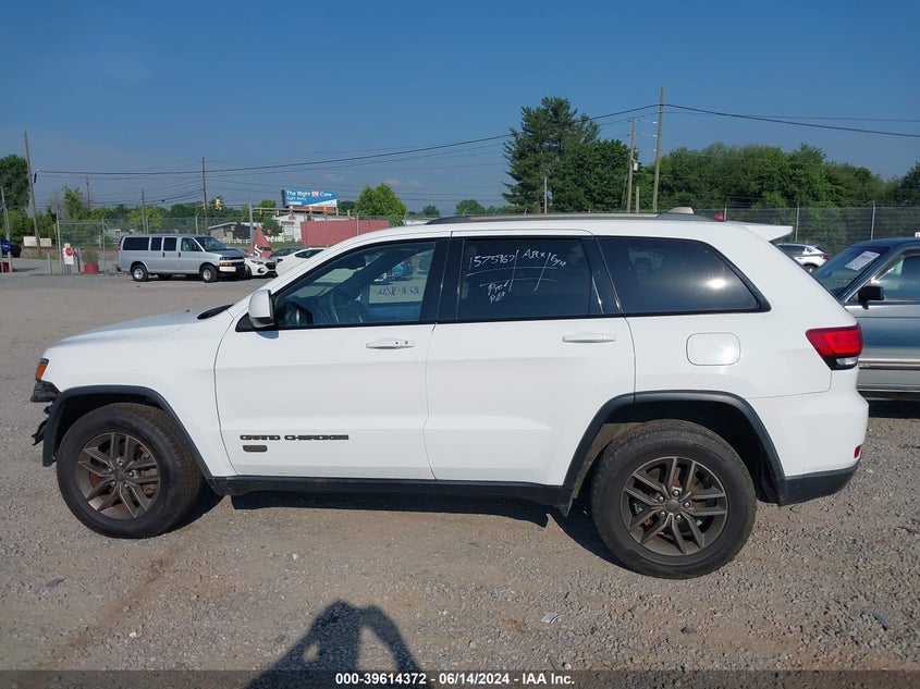 2016 Jeep Grand Cherokee 75Th Anniversary VIN: 1C4RJFAG1GC344075 Lot: 39614372