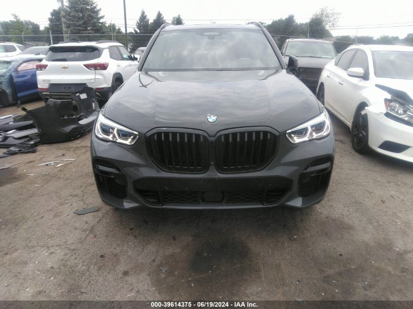 2022 BMW X5 M50I VIN: 5UXJU4C05N9K65459 Lot: 39614375