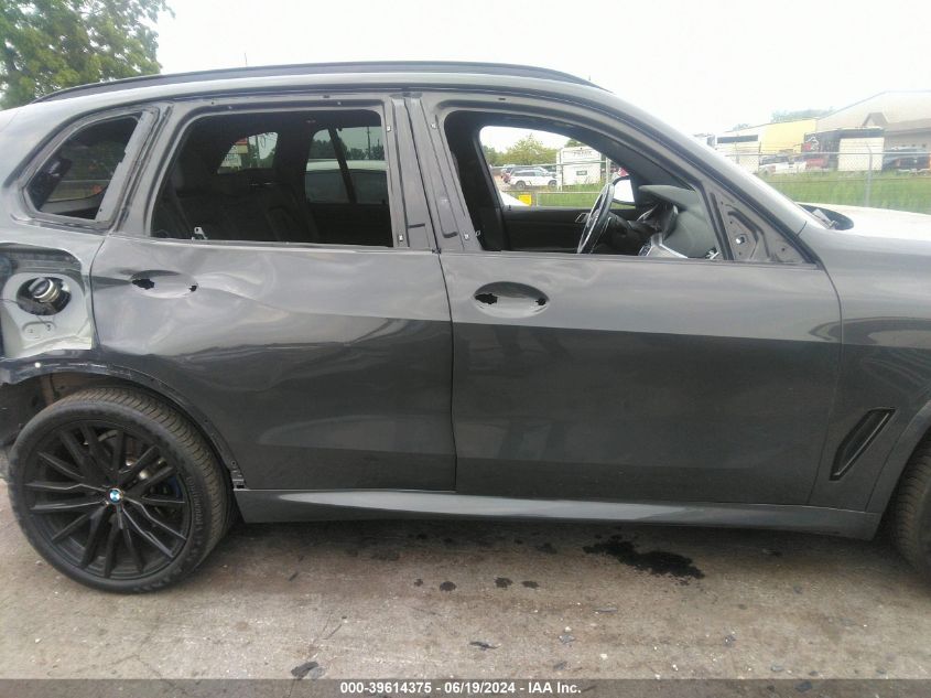 2022 BMW X5 M50I VIN: 5UXJU4C05N9K65459 Lot: 39614375