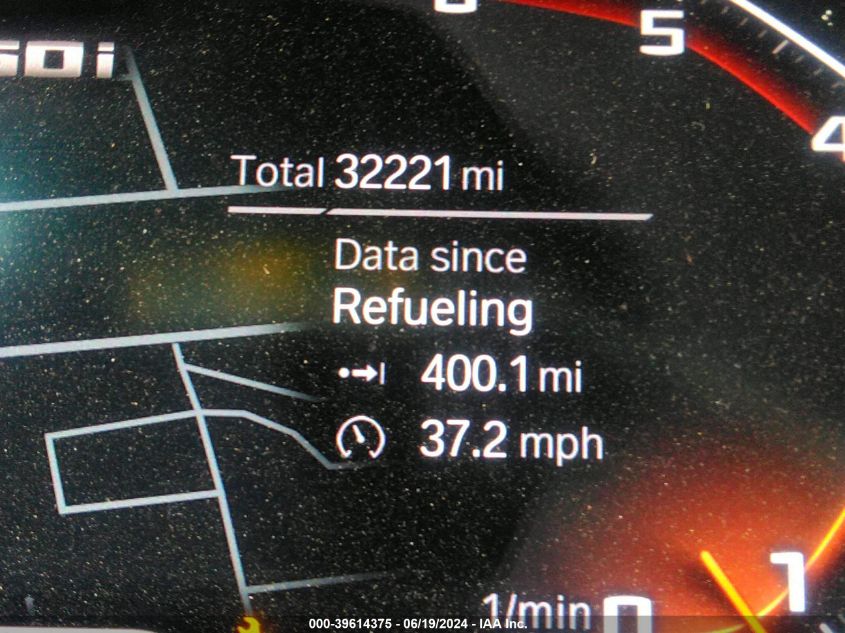 2022 BMW X5 M50I VIN: 5UXJU4C05N9K65459 Lot: 39614375