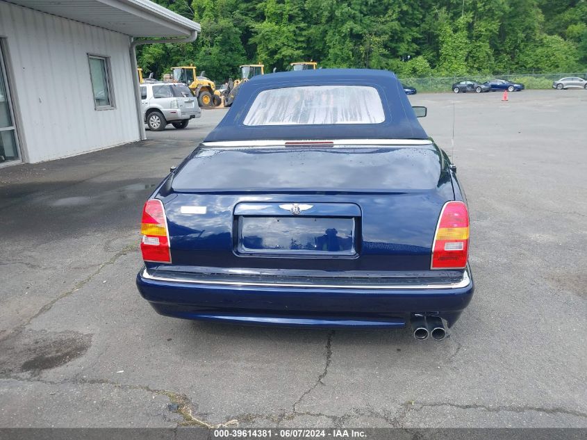 SCBZK14C4WCX61619 | 1998 BENTLEY AZURE