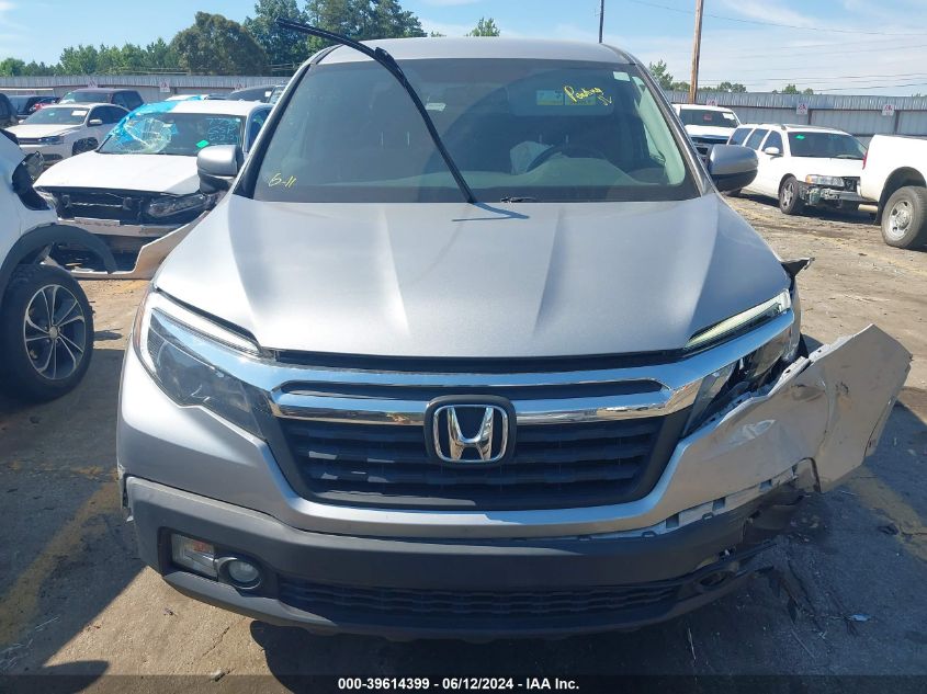 2018 Honda Ridgeline Rtl-T VIN: 5FPYK2F61JB001107 Lot: 39614399