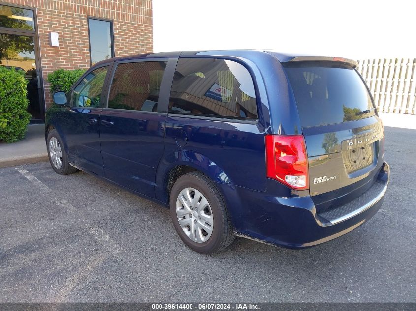 2016 Dodge Grand Caravan Se VIN: 2C4RDGBG5GR122951 Lot: 39614400