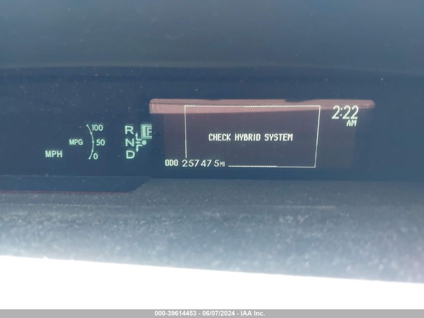 2010 Toyota Prius Ii VIN: JTDKN3DU0A0221849 Lot: 39614453