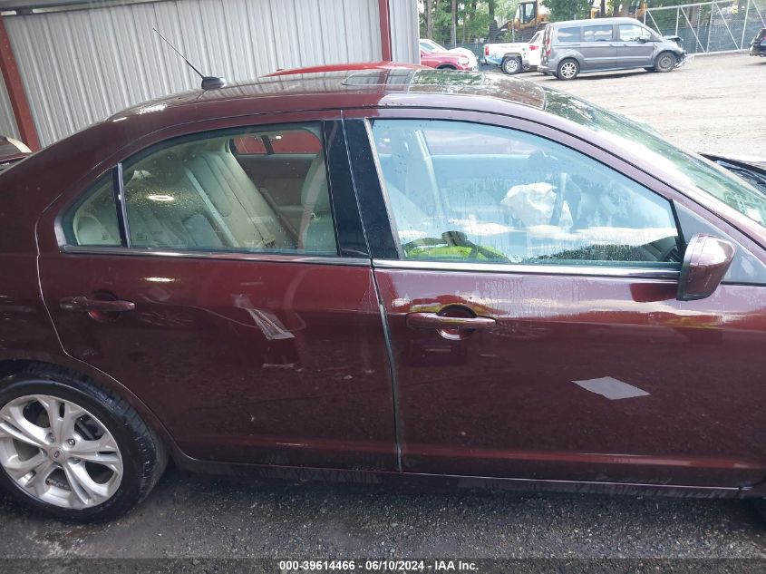 2012 Ford Fusion Se VIN: 3FAHP0HA5CR141085 Lot: 39614466