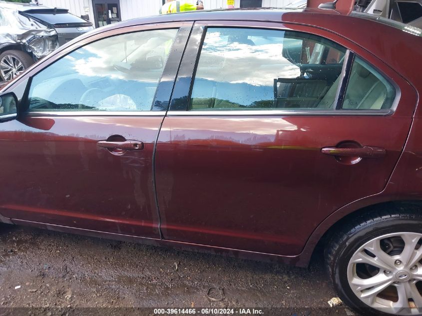 2012 Ford Fusion Se VIN: 3FAHP0HA5CR141085 Lot: 39614466