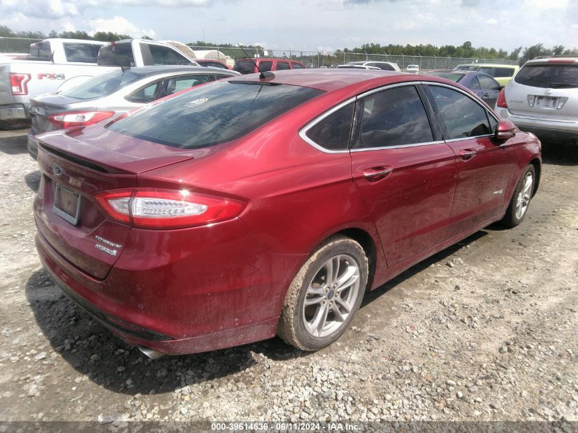 3FA6P0RUXGR110565 | 2016 FORD FUSION HYBRID