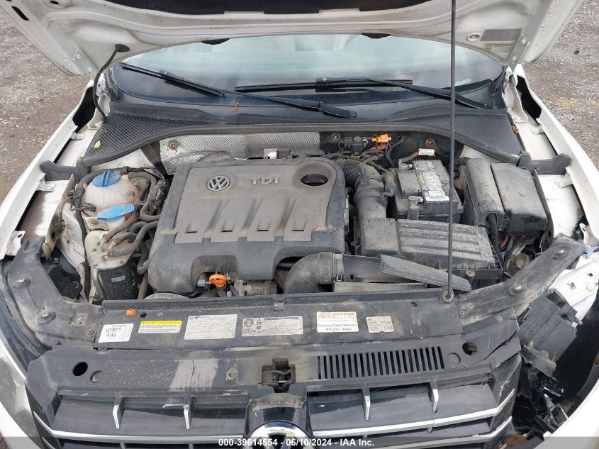 2013 Volkswagen Passat 2.0L Tdi Sel Premium VIN: 1VWCN7A39DC037064 Lot: 39614554