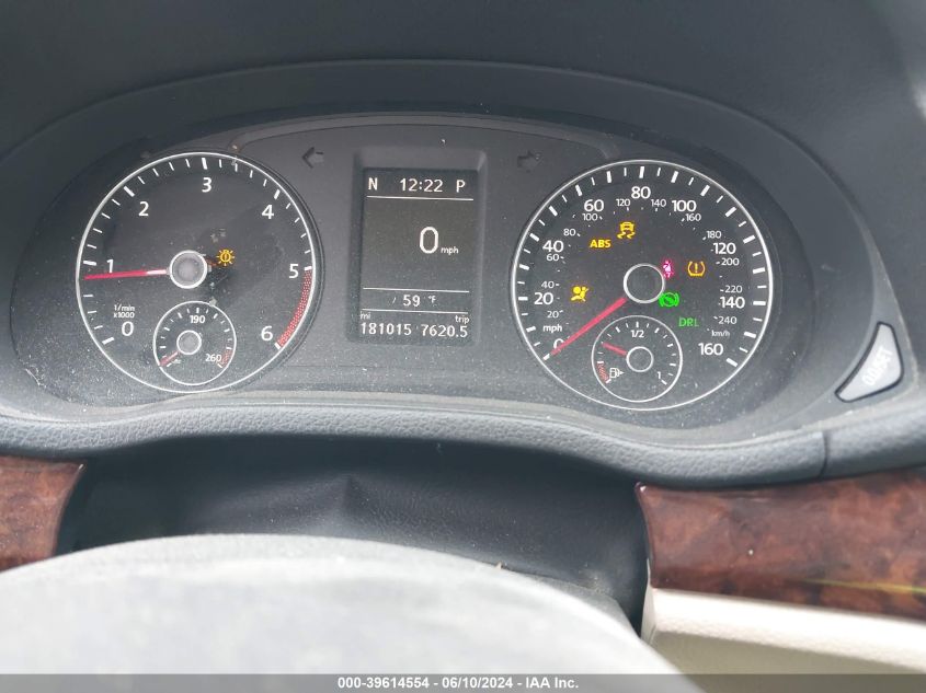 2013 Volkswagen Passat 2.0L Tdi Sel Premium VIN: 1VWCN7A39DC037064 Lot: 39614554