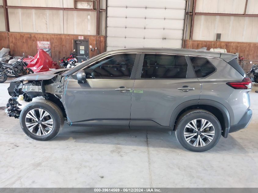 2022 Nissan Rogue Sv Intelligent Awd VIN: 5N1BT3BB1NC730176 Lot: 39614569