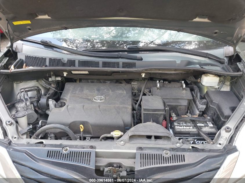 2012 Toyota Sienna Le V6 8 Passenger VIN: 5TDKK3DC0CS243222 Lot: 39614581