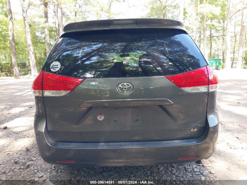 2012 Toyota Sienna Le V6 8 Passenger VIN: 5TDKK3DC0CS243222 Lot: 39614581