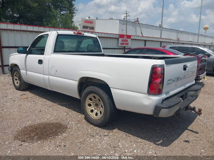 2006 Chevrolet Silverado 1500 Work Truck VIN: 3GCEC14X76G256621 Lot: 39614600