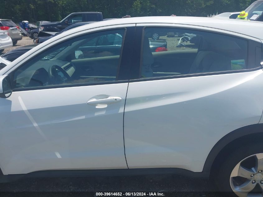 2018 Honda Hr-V Lx VIN: 3CZRU5H36JM702405 Lot: 39614652