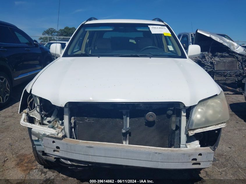 2003 Toyota Highlander V6 VIN: JTEHF21A630154832 Lot: 39614862