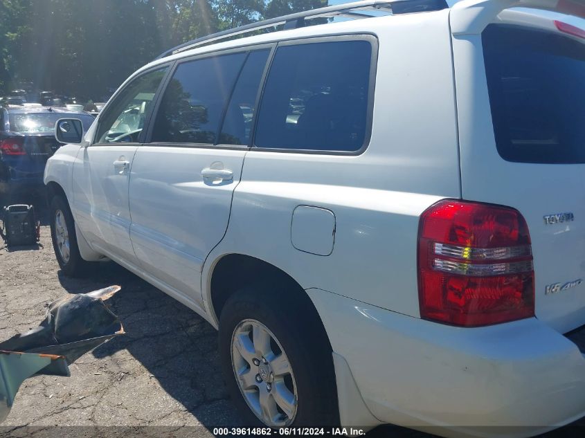 2003 Toyota Highlander V6 VIN: JTEHF21A630154832 Lot: 39614862