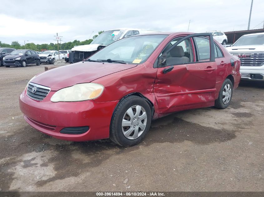 2005 Toyota Corolla Le VIN: 1NXBR32E25Z556203 Lot: 39614894