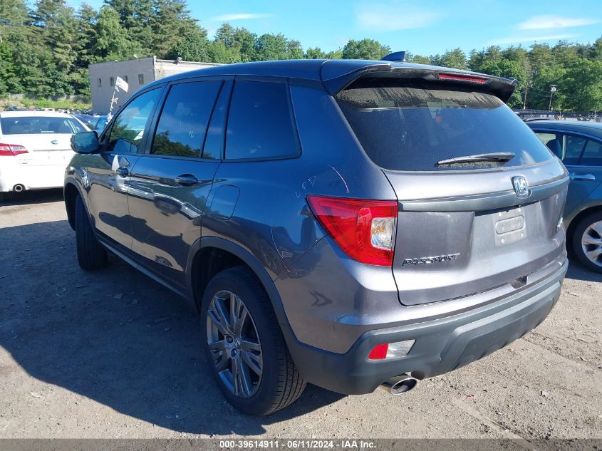 2019 Honda Passport Ex-L VIN: 5FNYF8H57KB001649 Lot: 39614911