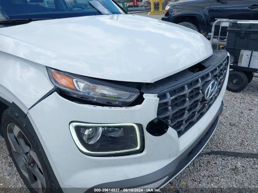 2022 Hyundai Venue Limited VIN: KMHRC8A37NU189344 Lot: 39614937