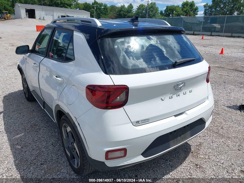2022 Hyundai Venue Limited VIN: KMHRC8A37NU189344 Lot: 39614937