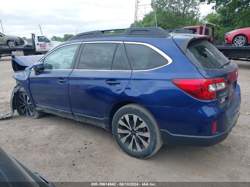 2015 Subaru Outback 2.5I Limited VIN: 4S4BSBNCXF3341586 Lot: 39614942