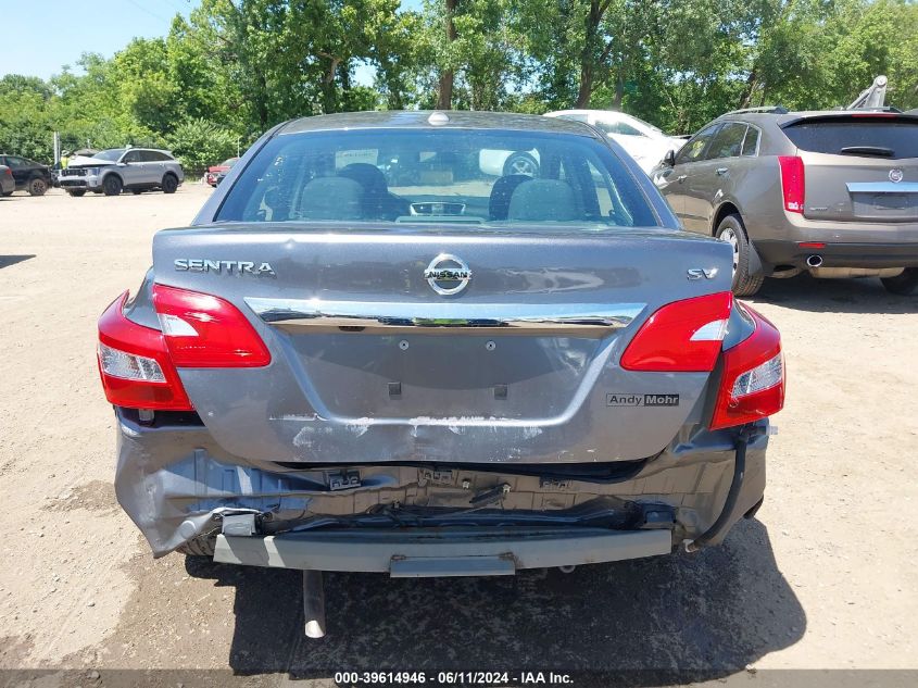 2019 Nissan Sentra Sv VIN: 3N1AB7AP9KY456433 Lot: 39614946