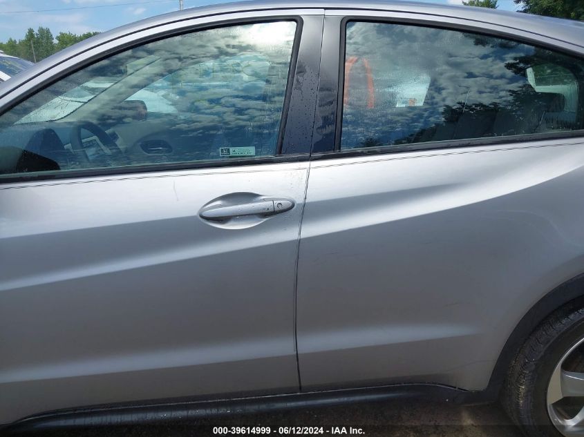 2018 Honda Hr-V Lx VIN: 3CZRU6H32JM725704 Lot: 39614999