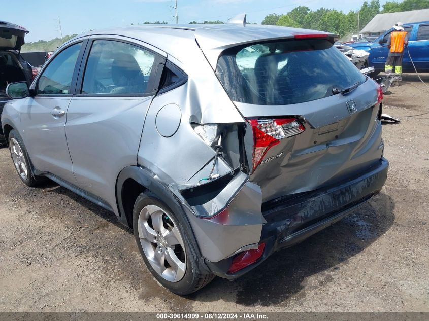 2018 Honda Hr-V Lx VIN: 3CZRU6H32JM725704 Lot: 39614999