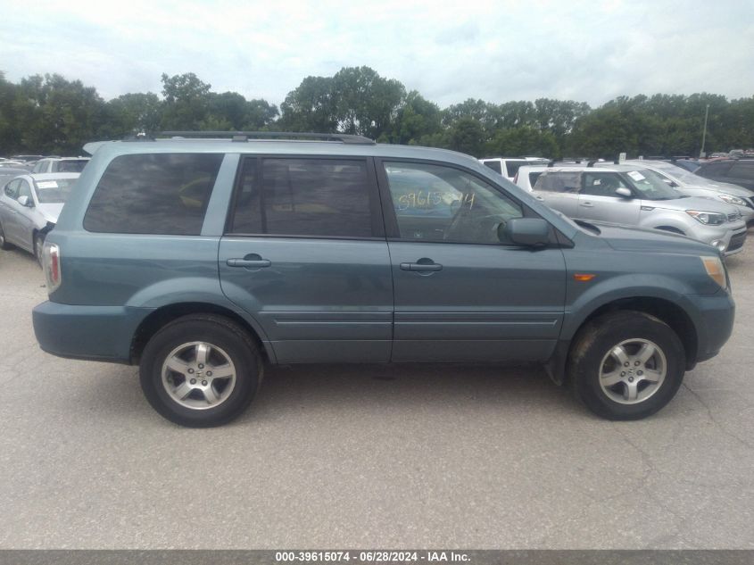 2006 Honda Pilot Ex-L VIN: 2HKYF187X6H555025 Lot: 39615074