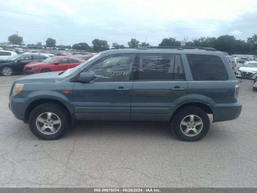 2006 Honda Pilot Ex-L VIN: 2HKYF187X6H555025 Lot: 39615074