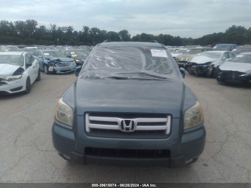 2006 Honda Pilot Ex-L VIN: 2HKYF187X6H555025 Lot: 39615074