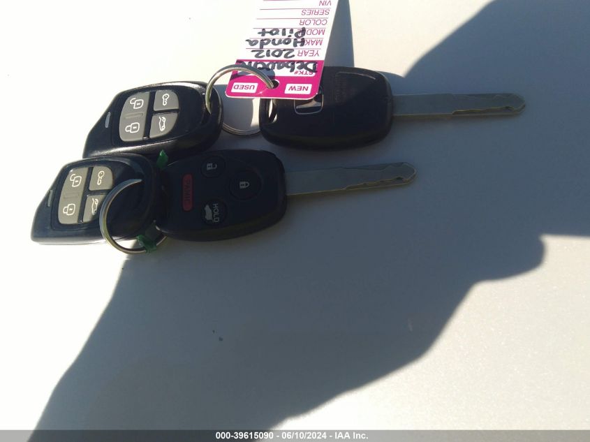 2012 Honda Pilot Touring VIN: 5FNYF4H97CB011062 Lot: 39615090