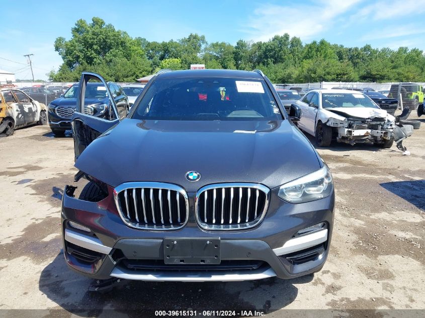 2019 BMW X3 xDrive30I VIN: 5UXTR9C53KLE15590 Lot: 39615131