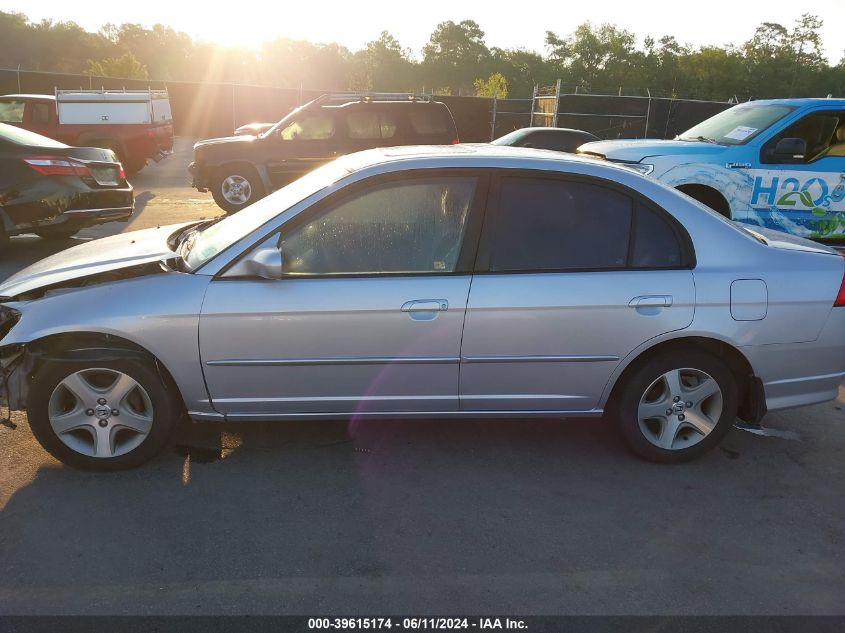 2004 Honda Civic Ex VIN: 1HGES26714L016312 Lot: 39615174