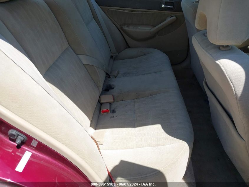 2003 Honda Civic Lx VIN: 1HGES16573L029489 Lot: 39615183