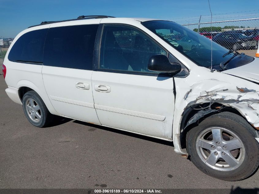 2007 Dodge Grand Caravan Sxt VIN: 2D4GP44L27R119726 Lot: 39615189