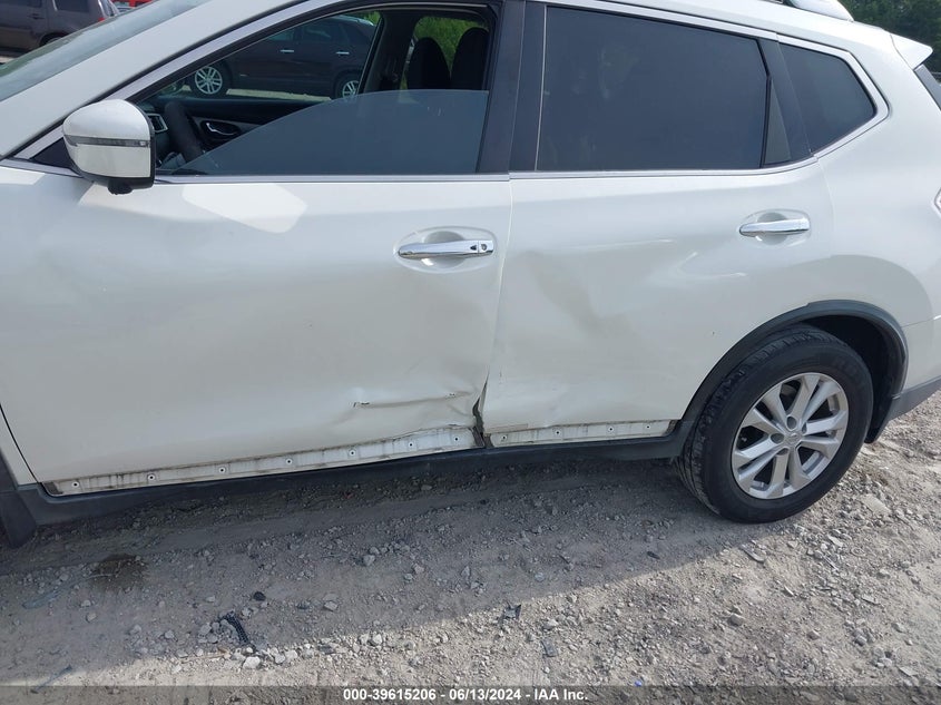 2016 Nissan Rogue Sv VIN: KNMAT2MT8GP681490 Lot: 39615206