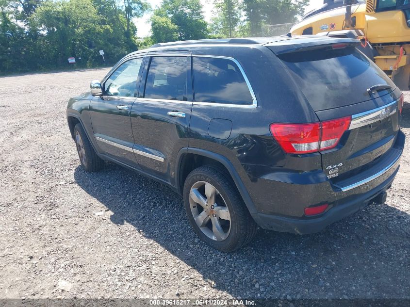 2013 Jeep Grand Cherokee Overland VIN: 1C4RJFCG0DC593797 Lot: 39615217