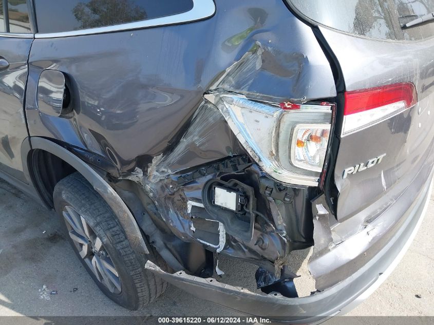 2019 Honda Pilot Ex-L VIN: 5FNYF5H57KB014853 Lot: 39615220