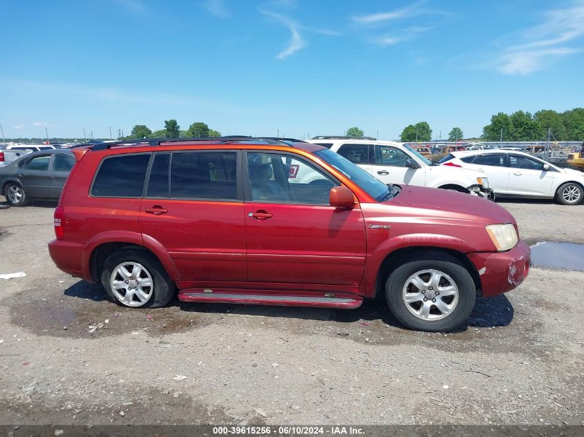 2003 Toyota Highlander Limited V6 VIN: JTEGF21A530087099 Lot: 39615256