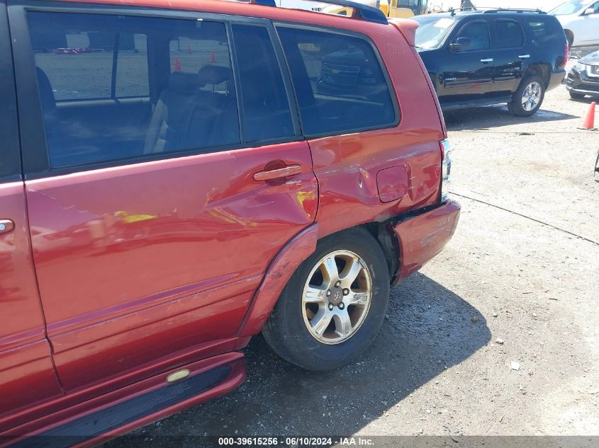 2003 Toyota Highlander Limited V6 VIN: JTEGF21A530087099 Lot: 39615256