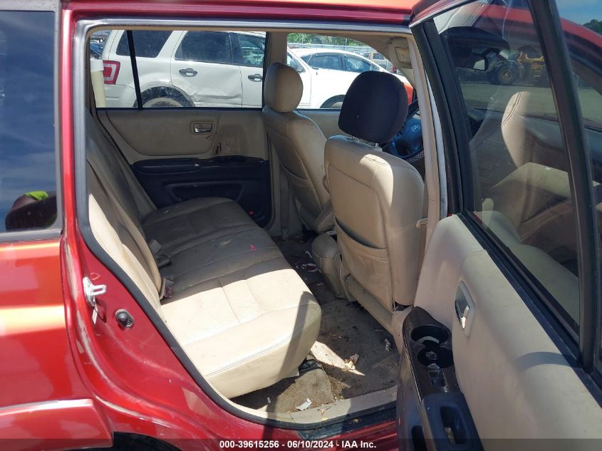 2003 Toyota Highlander Limited V6 VIN: JTEGF21A530087099 Lot: 39615256