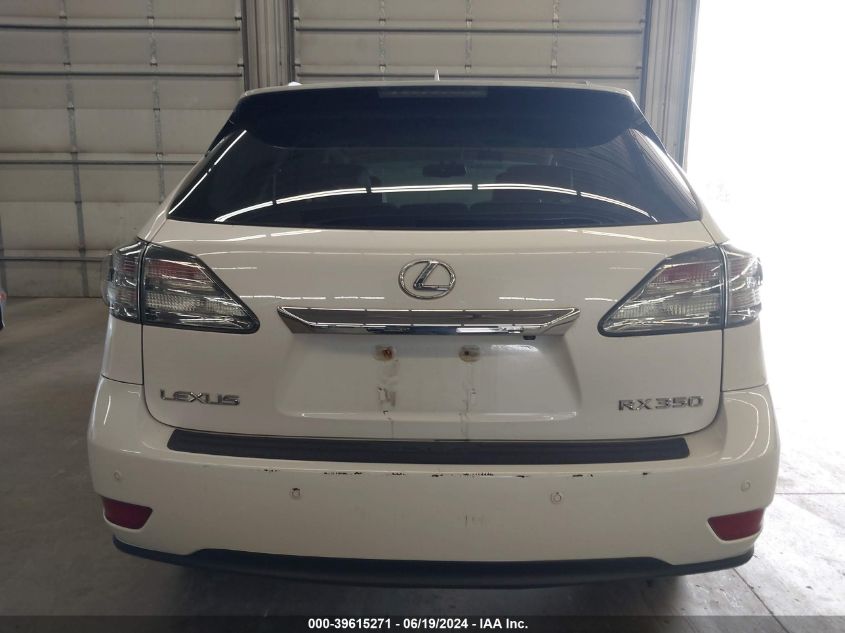 2010 Lexus Rx 350 VIN: 2T2BK1BA6AC023784 Lot: 39615271