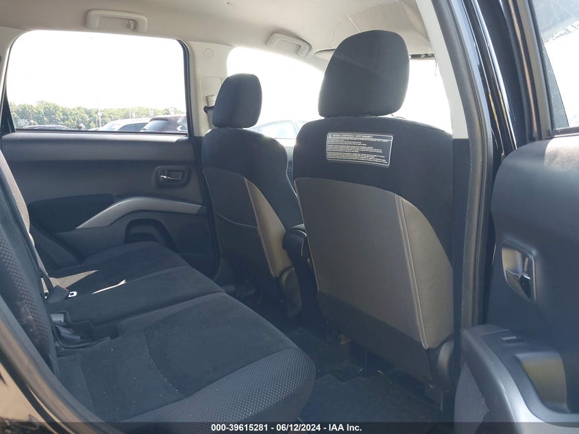 2012 Mitsubishi Outlander Es VIN: JA4AS2AW7CU001604 Lot: 39615281