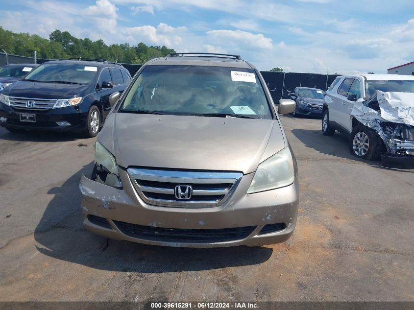 2005 Honda Odyssey Ex-L VIN: 5FNRL38725B027193 Lot: 39615291