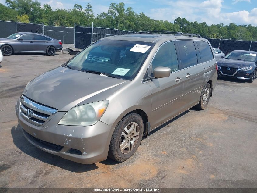 2005 Honda Odyssey Ex-L VIN: 5FNRL38725B027193 Lot: 39615291