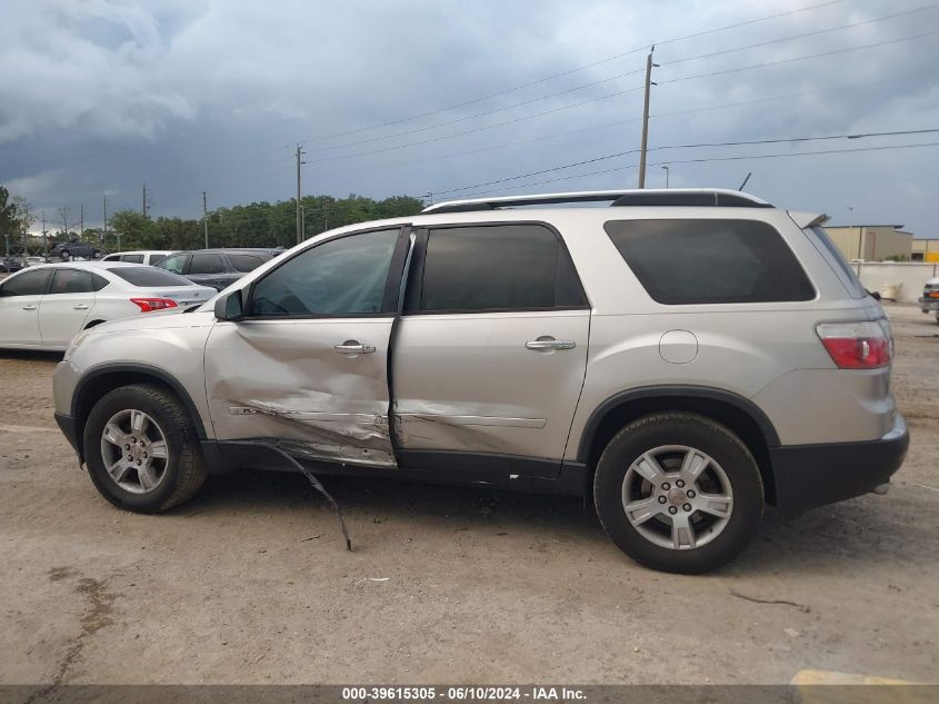 2008 GMC Acadia Sle-1 VIN: 1GKER13748J172262 Lot: 39615305