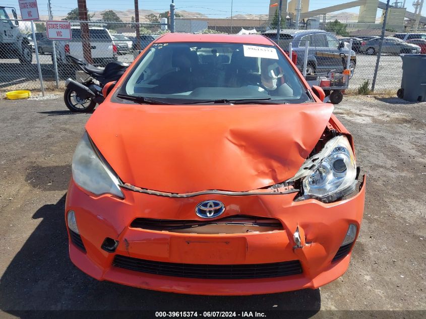 2012 Toyota Prius C Two VIN: JTDKDTB36C1019544 Lot: 39615374